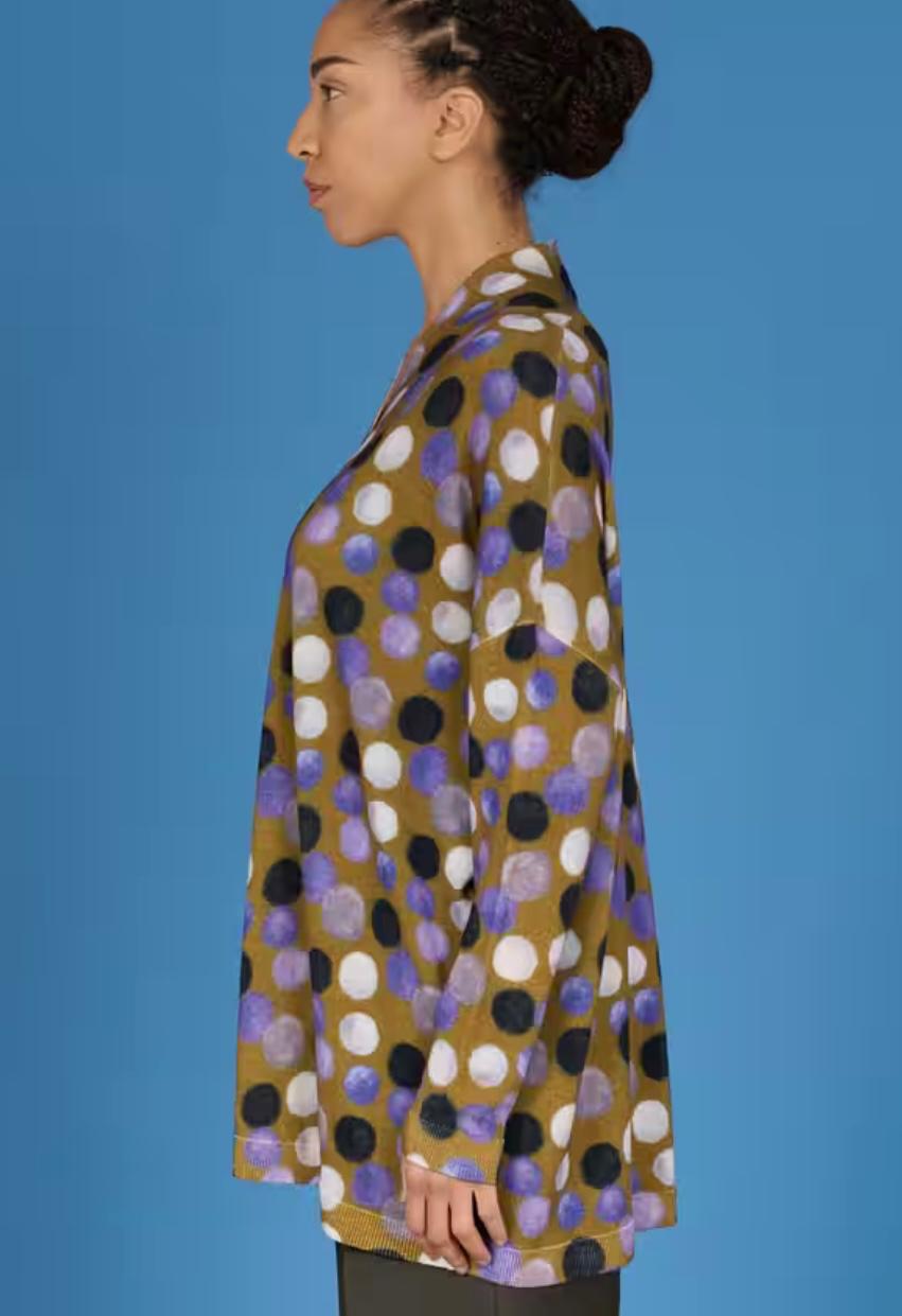 Cardigan in bed with you oversize stampato