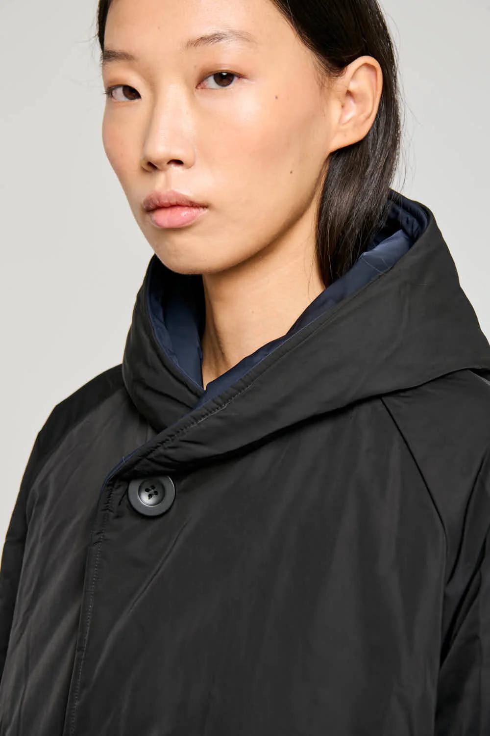 Oof reversibile con cappuccio