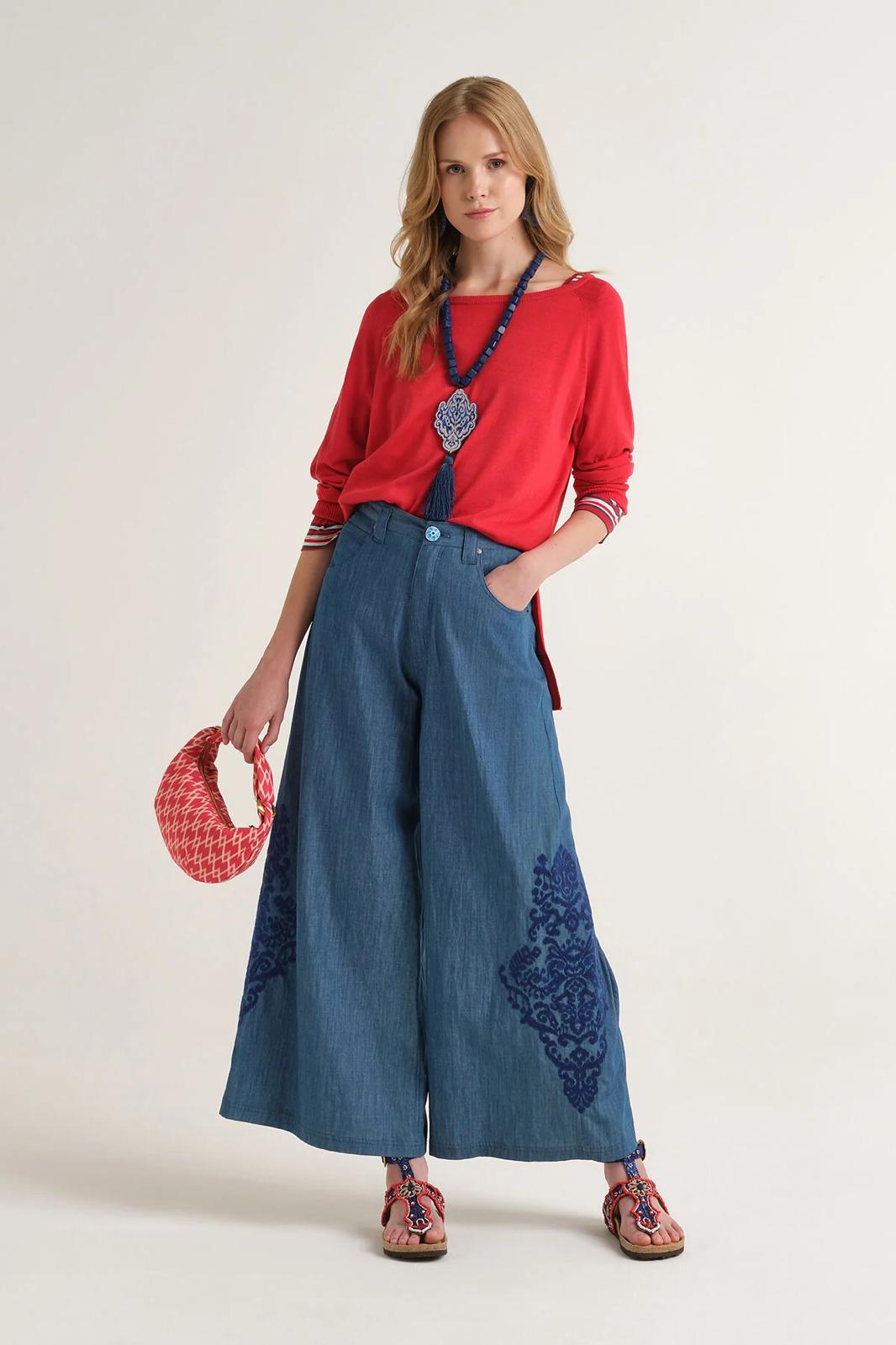Pantaloni Maliparmi chambray