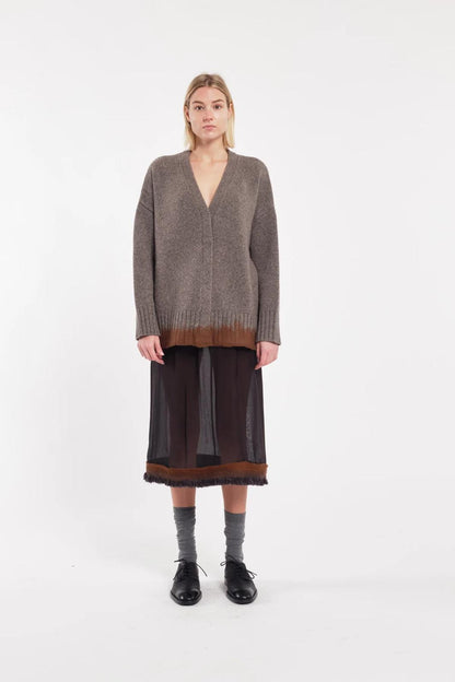 Cardigan “tela “