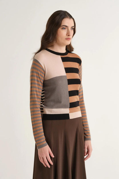 Maglia rigata block Maliparmi