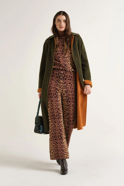 Pantaloni Maliparmi jacquard maculati