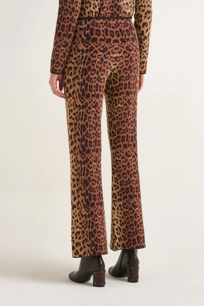 Pantaloni Maliparmi jacquard maculati