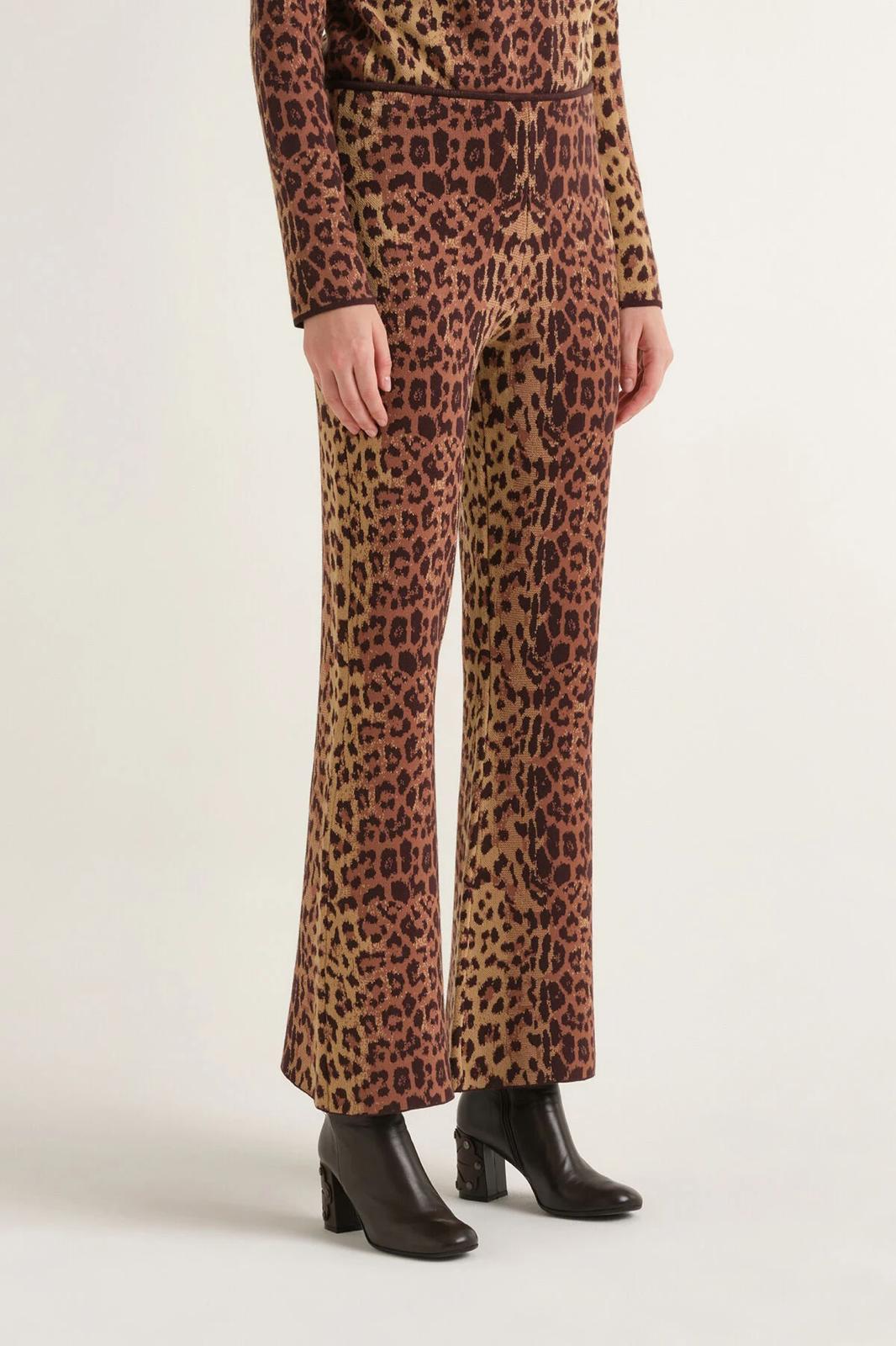 Pantaloni Maliparmi jacquard maculati