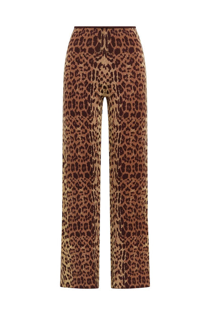 Pantaloni Maliparmi jacquard maculati