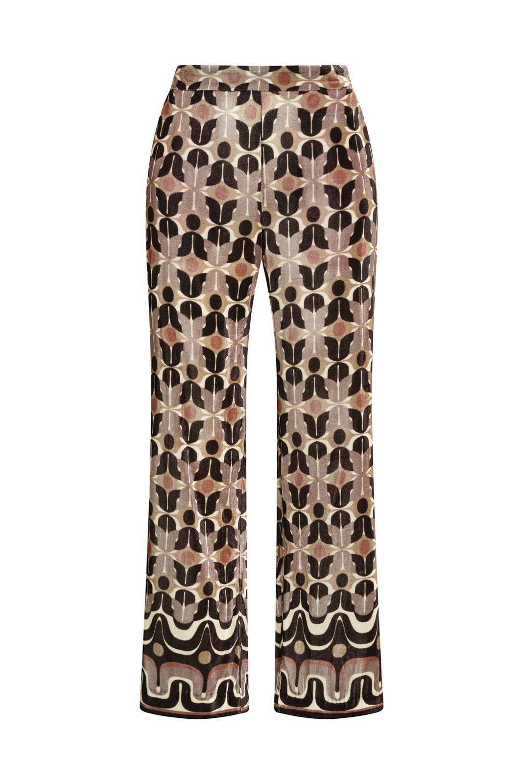 Pantaloni Maliparmi velluto stampato