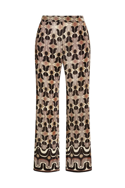 Pantaloni Maliparmi velluto stampato