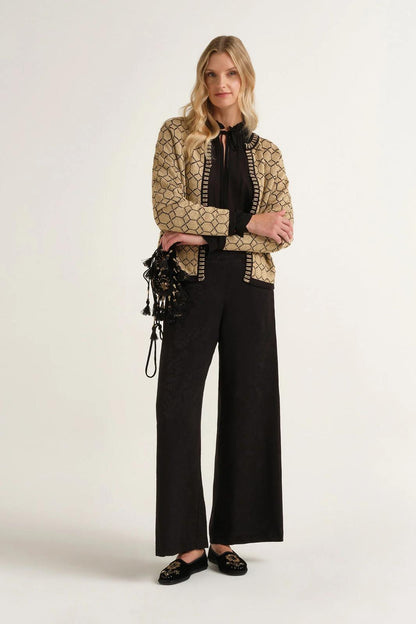 Cardigan jacquard lurex Maliparmi