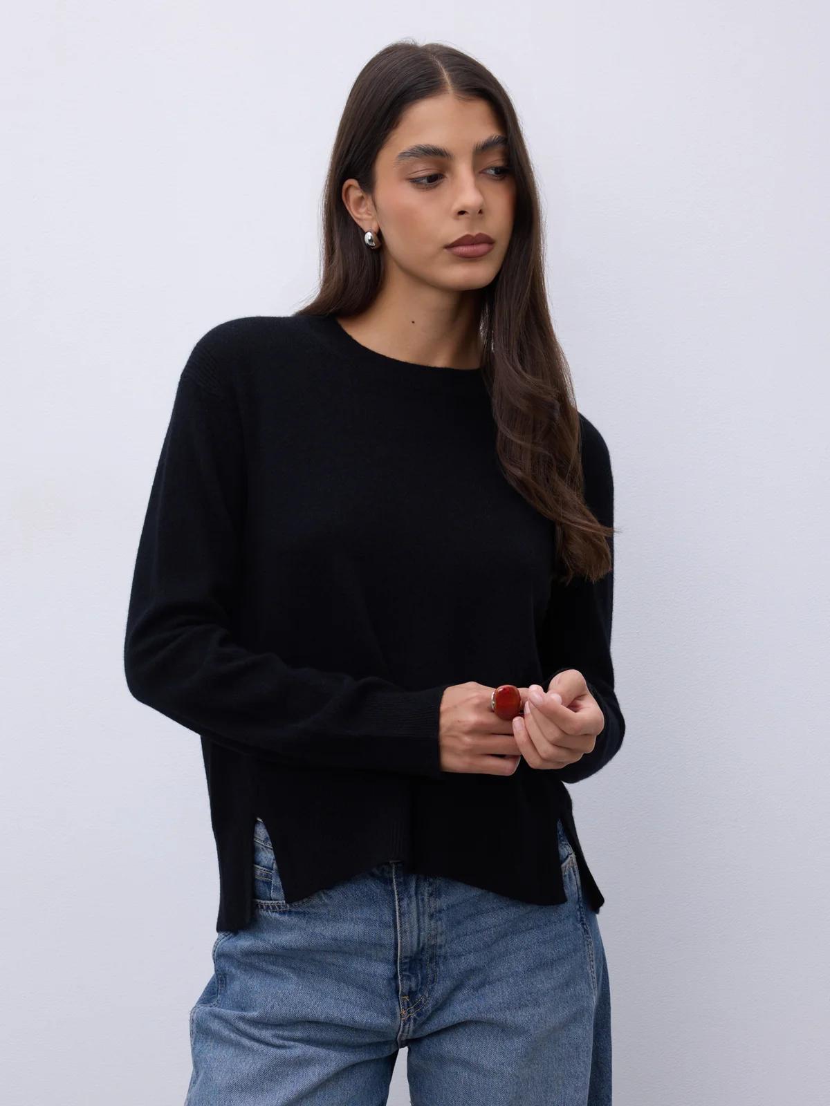 Pull not shy cashemere giro collo