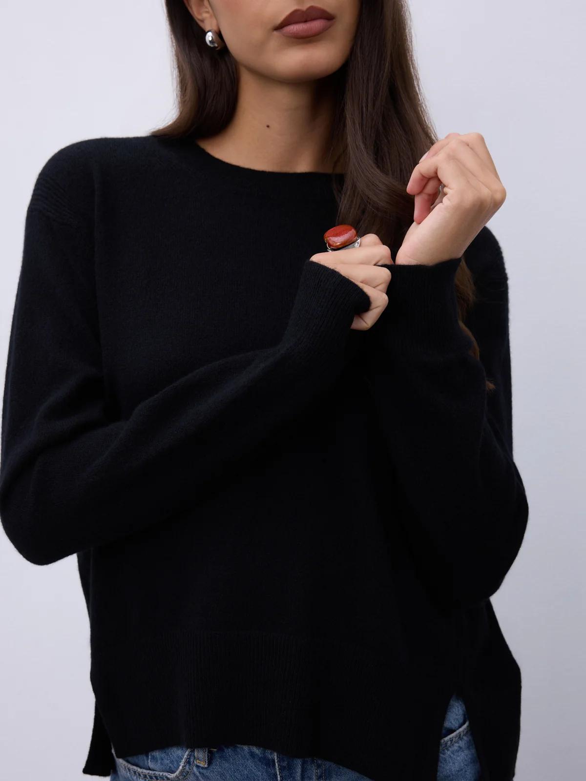 Pull not shy cashemere giro collo