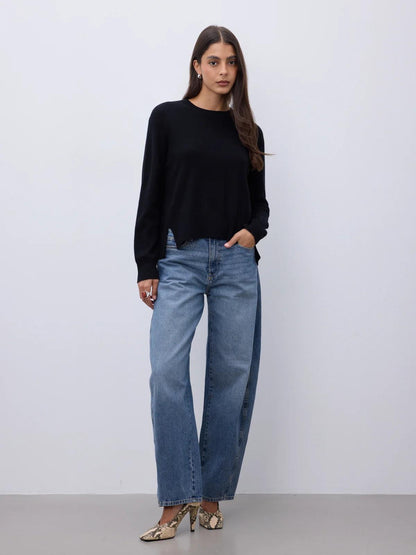 Pull not shy cashemere giro collo