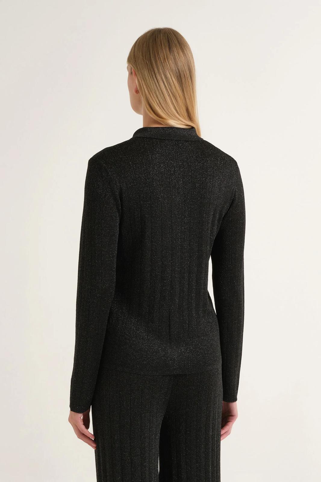 Cardigan polo lurex Maliparmi