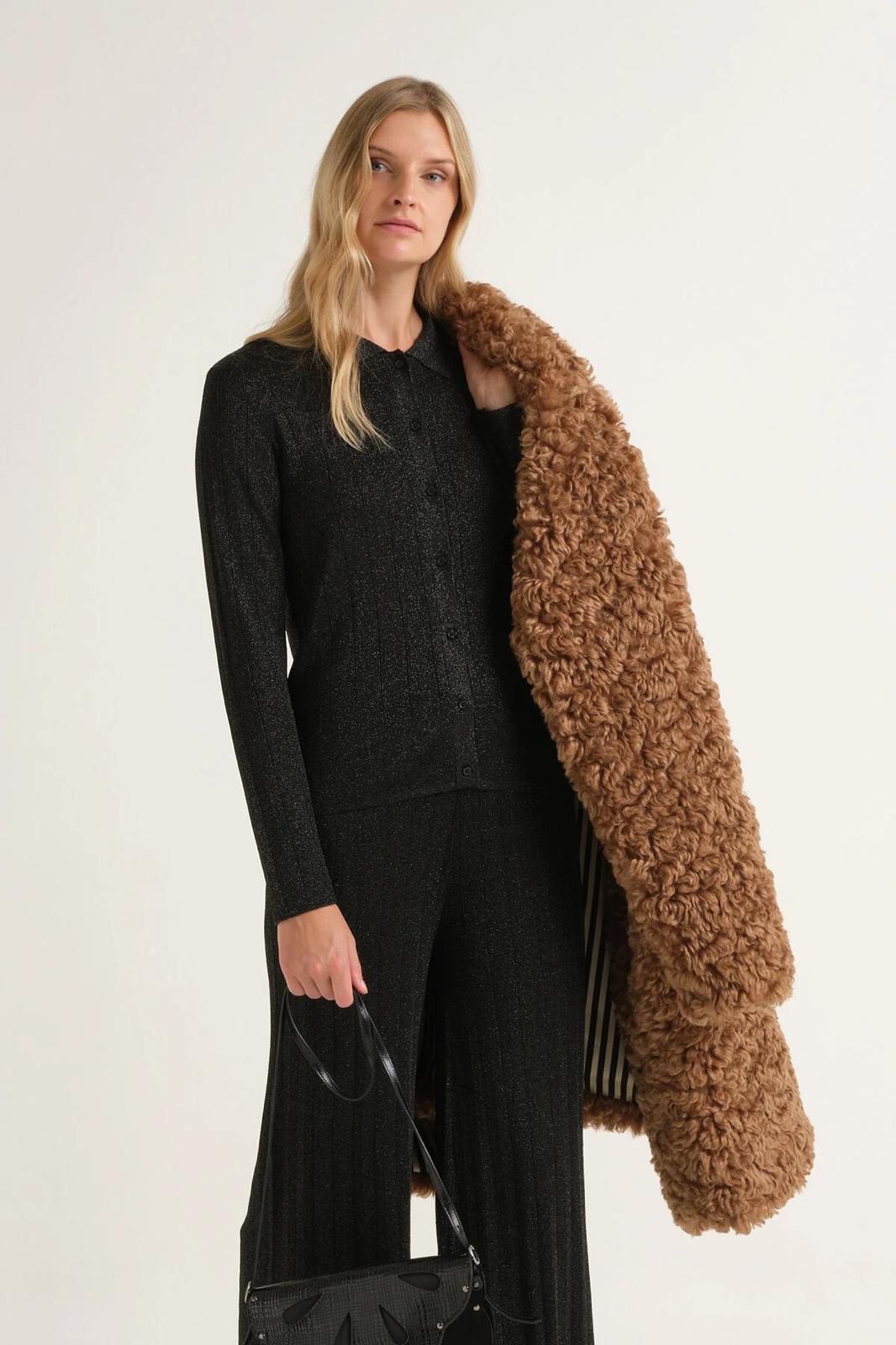 Cardigan polo lurex Maliparmi