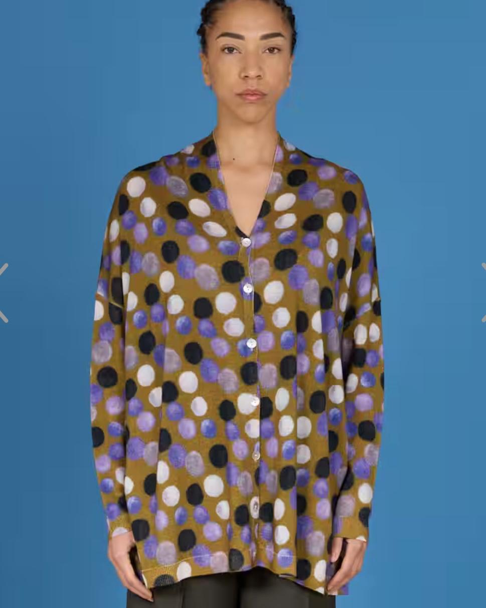 Cardigan in bed with you oversize stampato