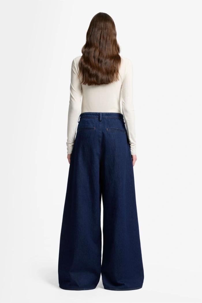 Jeans Seven pleated wide trouser