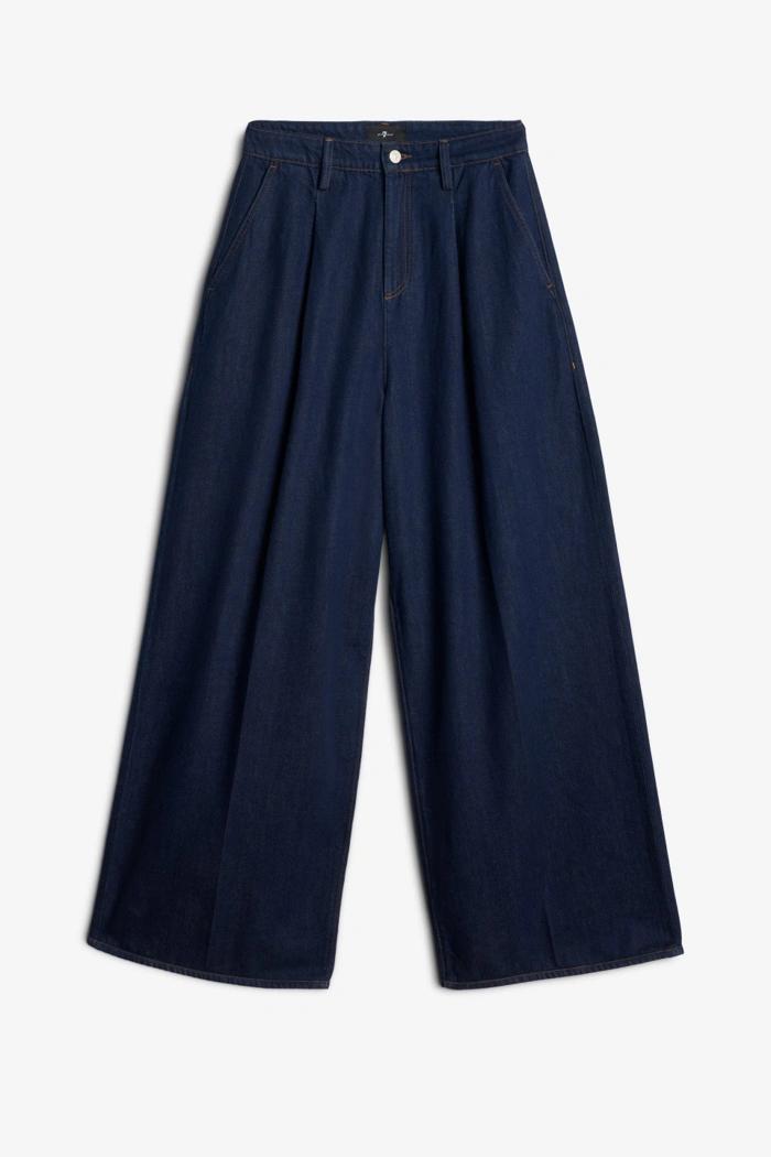 Jeans Seven pleated wide trouser