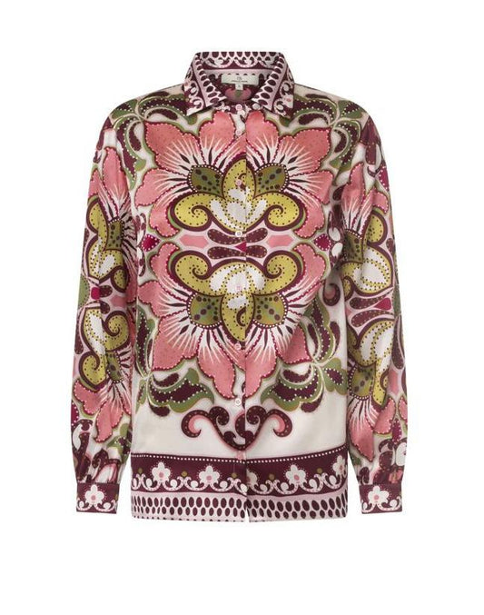 Camicia seta stampata