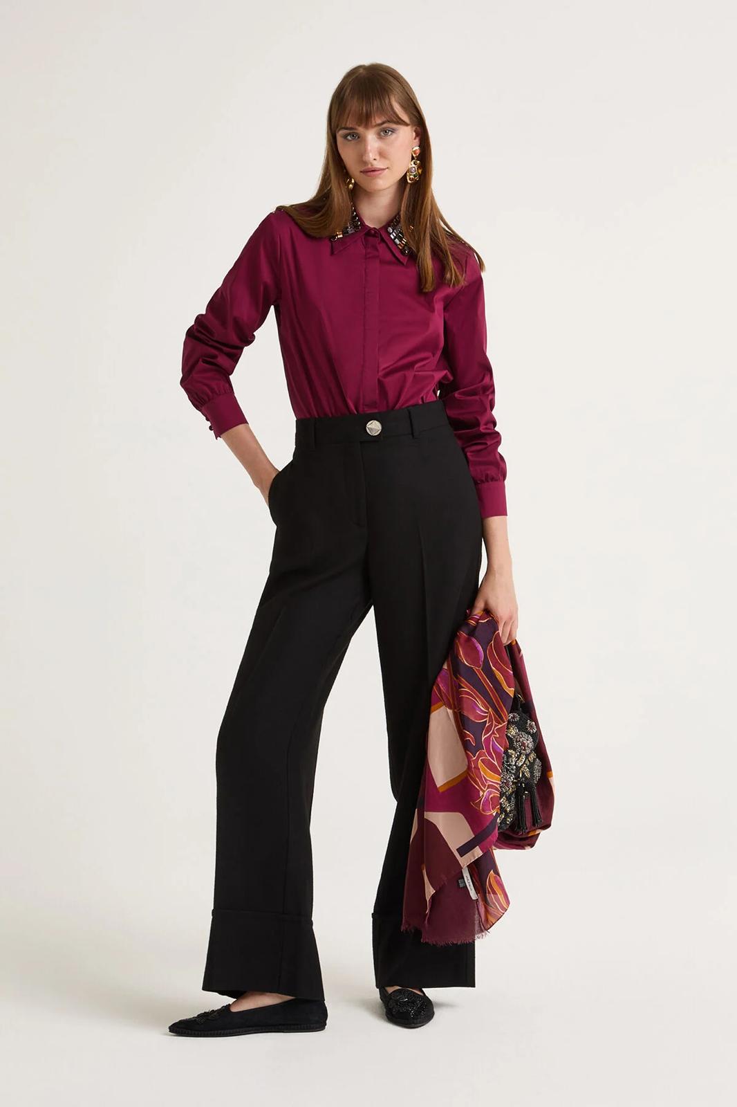 Pantaloni Maliparmi gamba larga