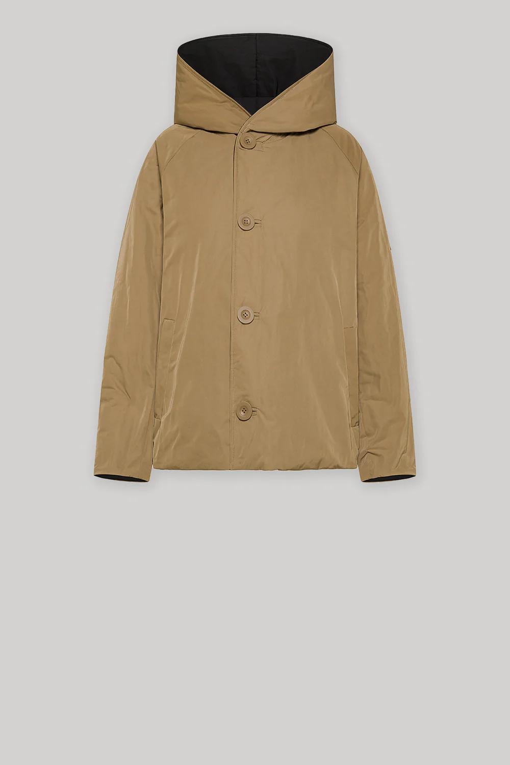 Oof reversibile con cappuccio