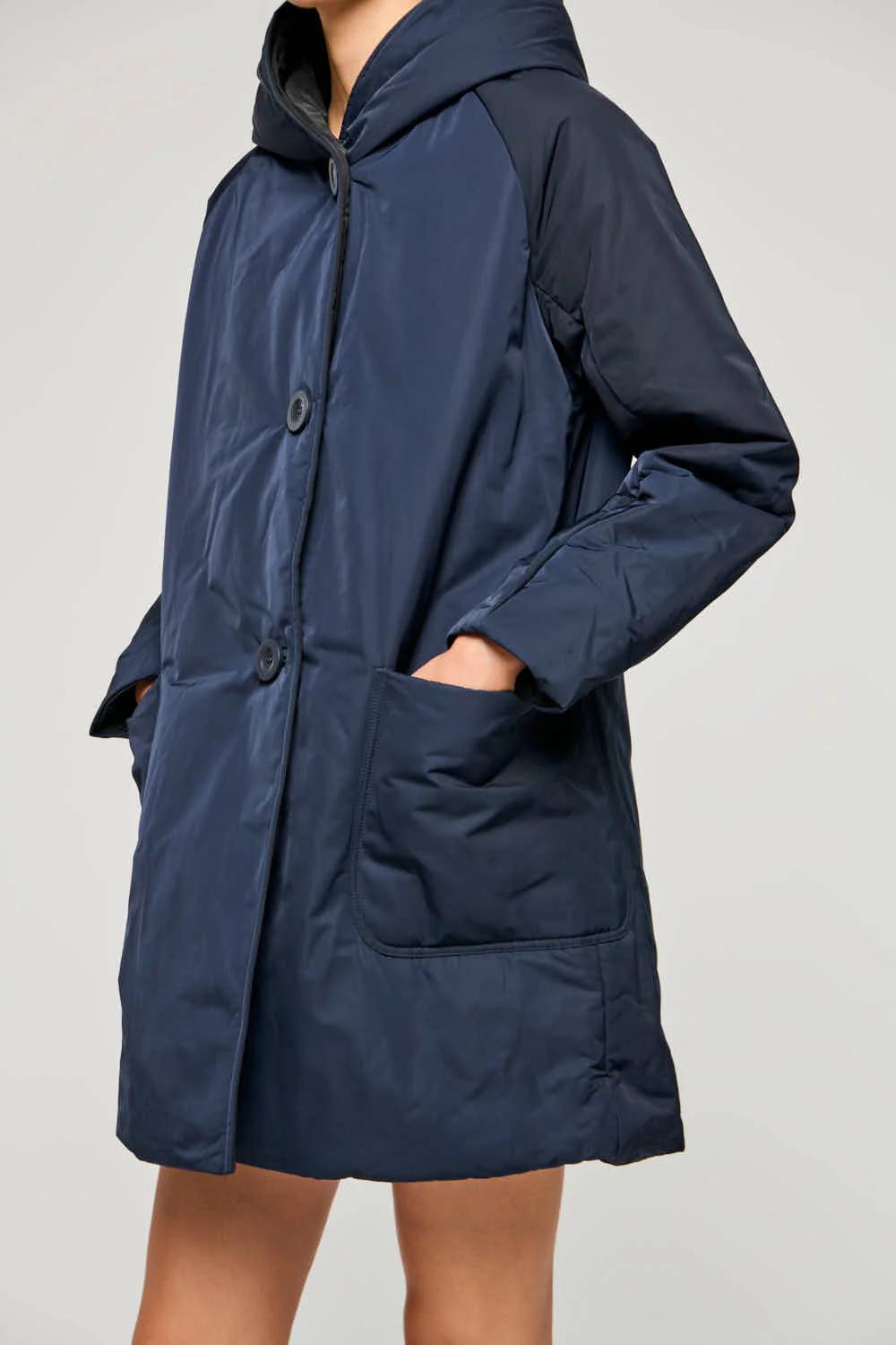 Oof reversibile con cappuccio