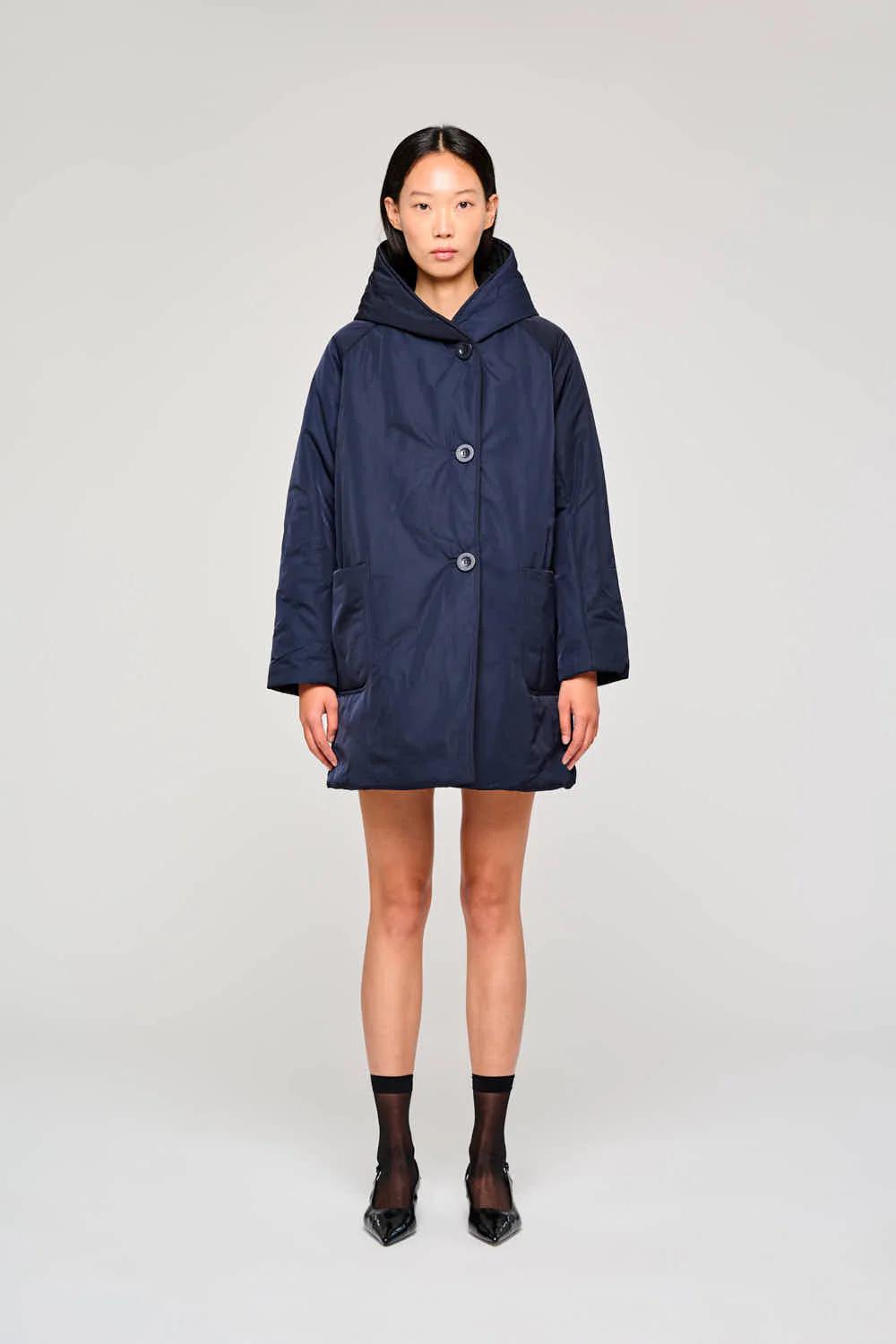 Oof reversibile con cappuccio