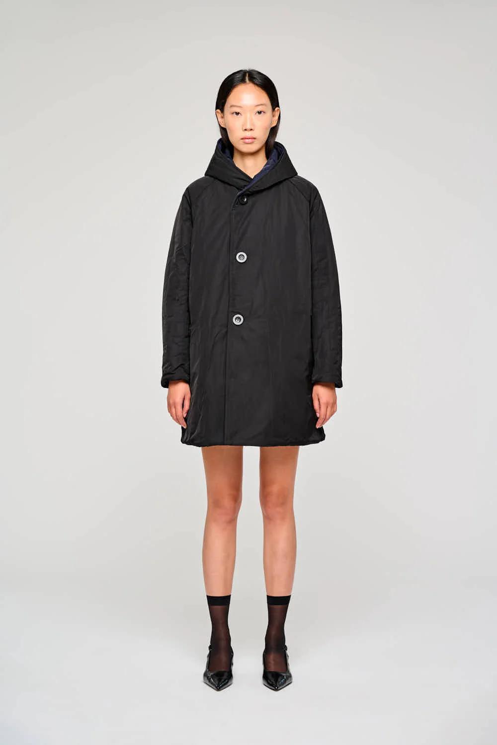 Oof reversibile con cappuccio