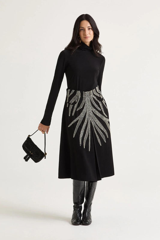 Gonna Maliparmi con ricamo