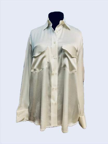 Camicia raso seta Mazzarelli