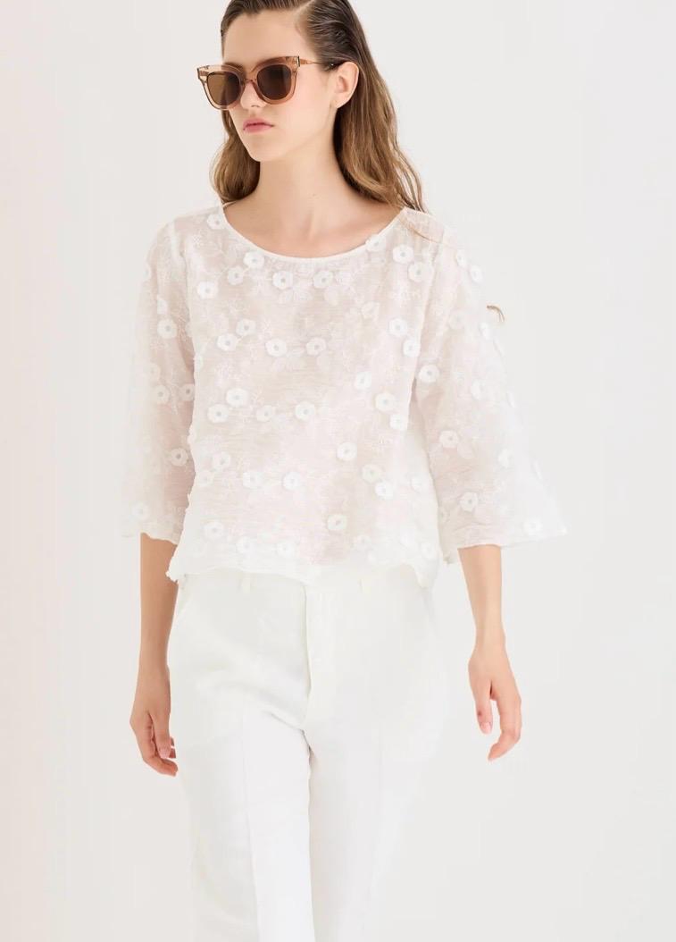 Camicia pizzo European Culture