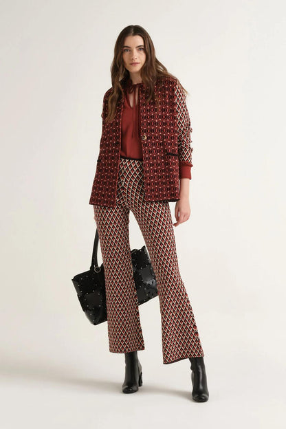 Pantaloni jacquard Maliparmi