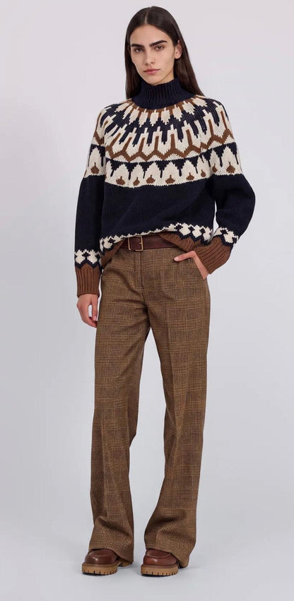 Pull Ermanno a intarsio