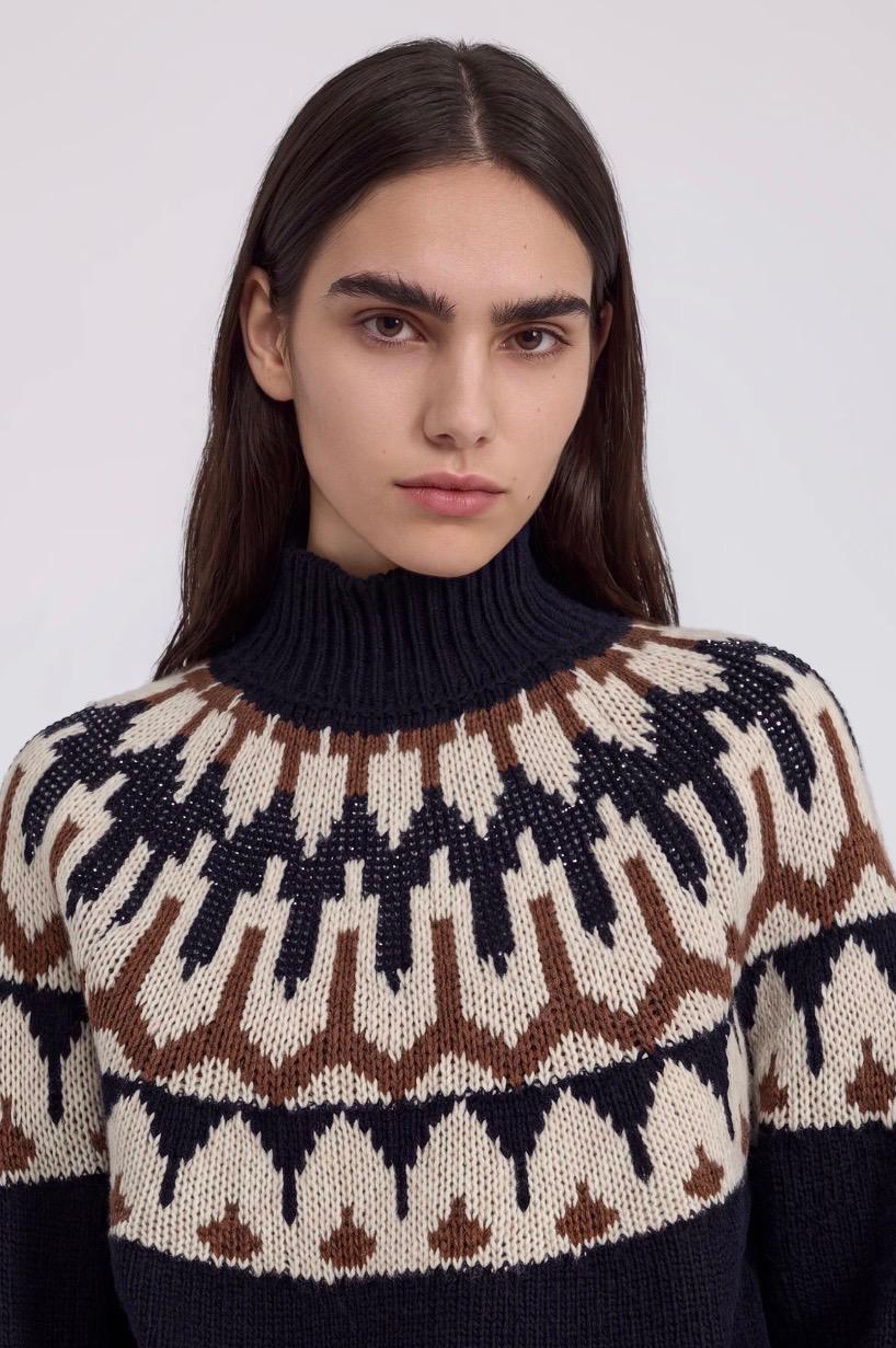 Pull Ermanno a intarsio