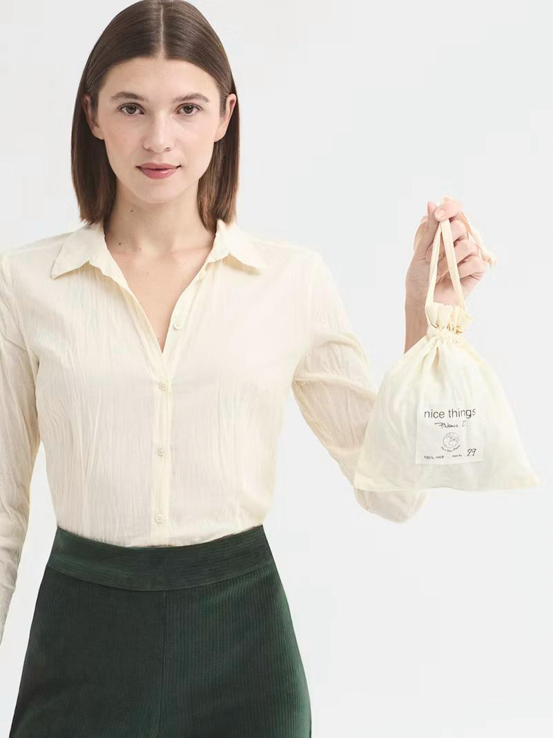 Camicia Nice Things stropicciata