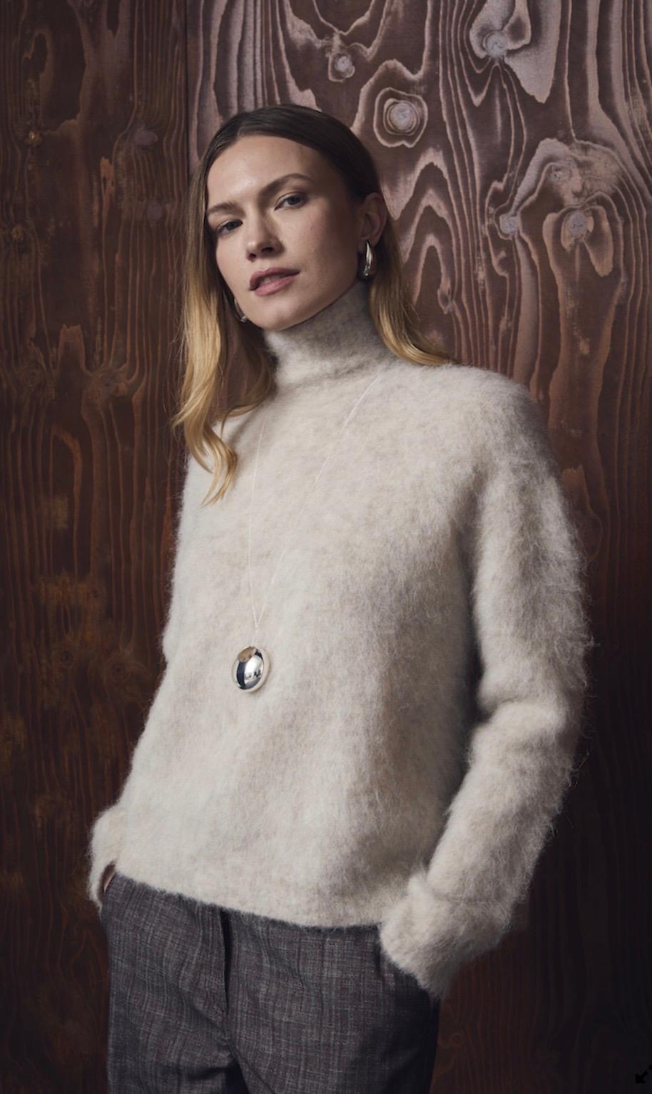 Pull A Rovescio alpaca collo alto